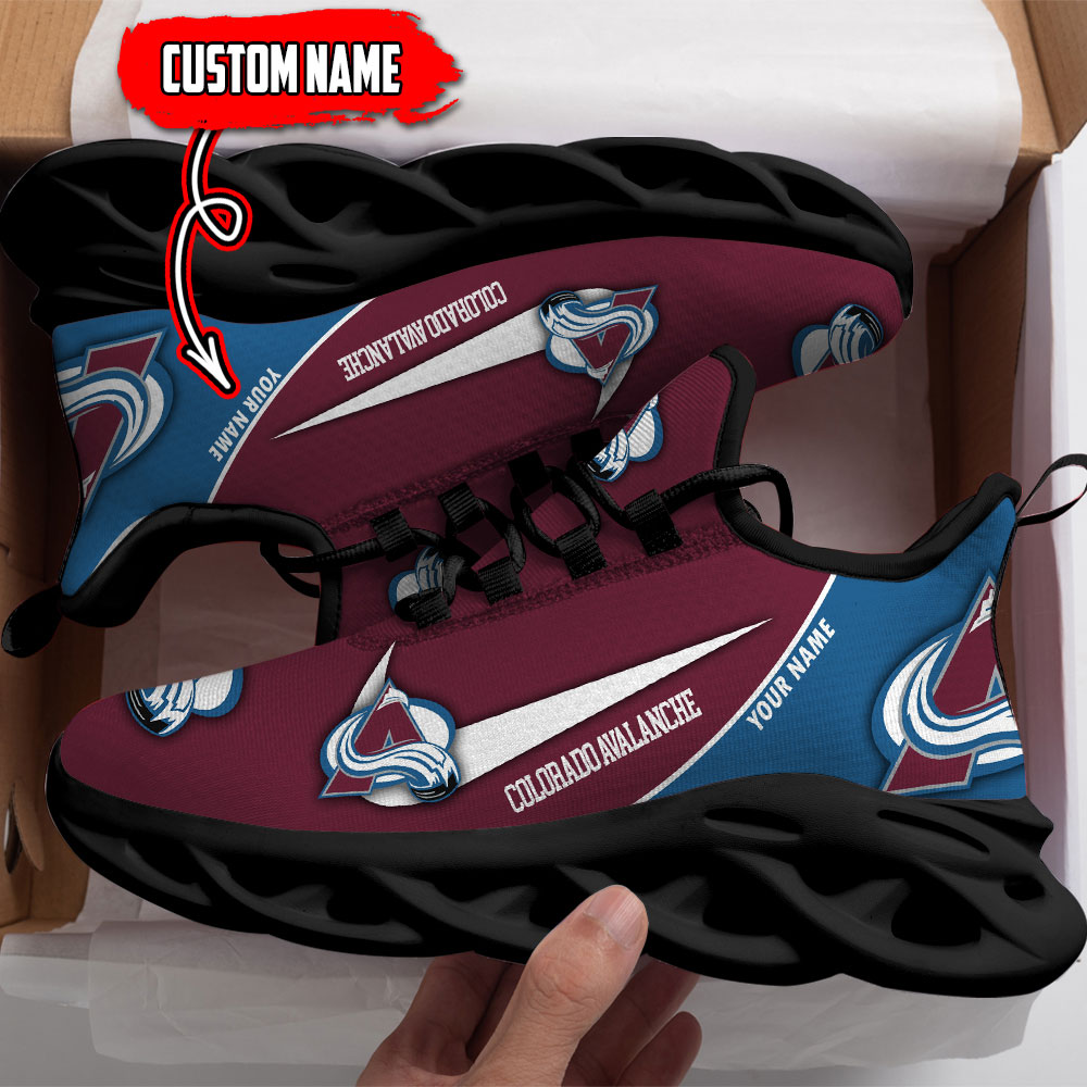 Colorado Hockey Avalanche Max Soul Sneakers Running Sport Shoes Custom Name  - Freedomdesign