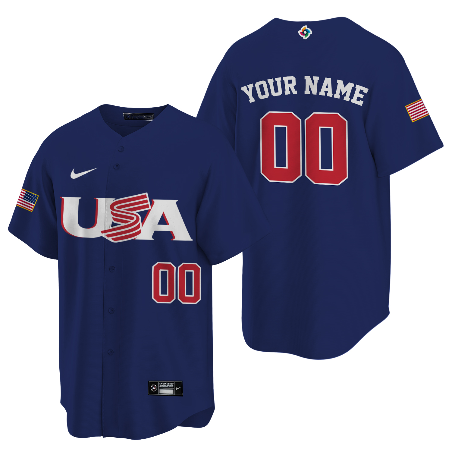 Custom Name And Number USA Baseball Team 2023 World Baseball shirt