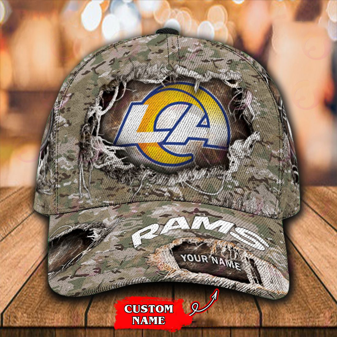 NFL Los Angeles Rams Custom Name Sports Design For Fan Classic Cap -  Beetrendstore Store