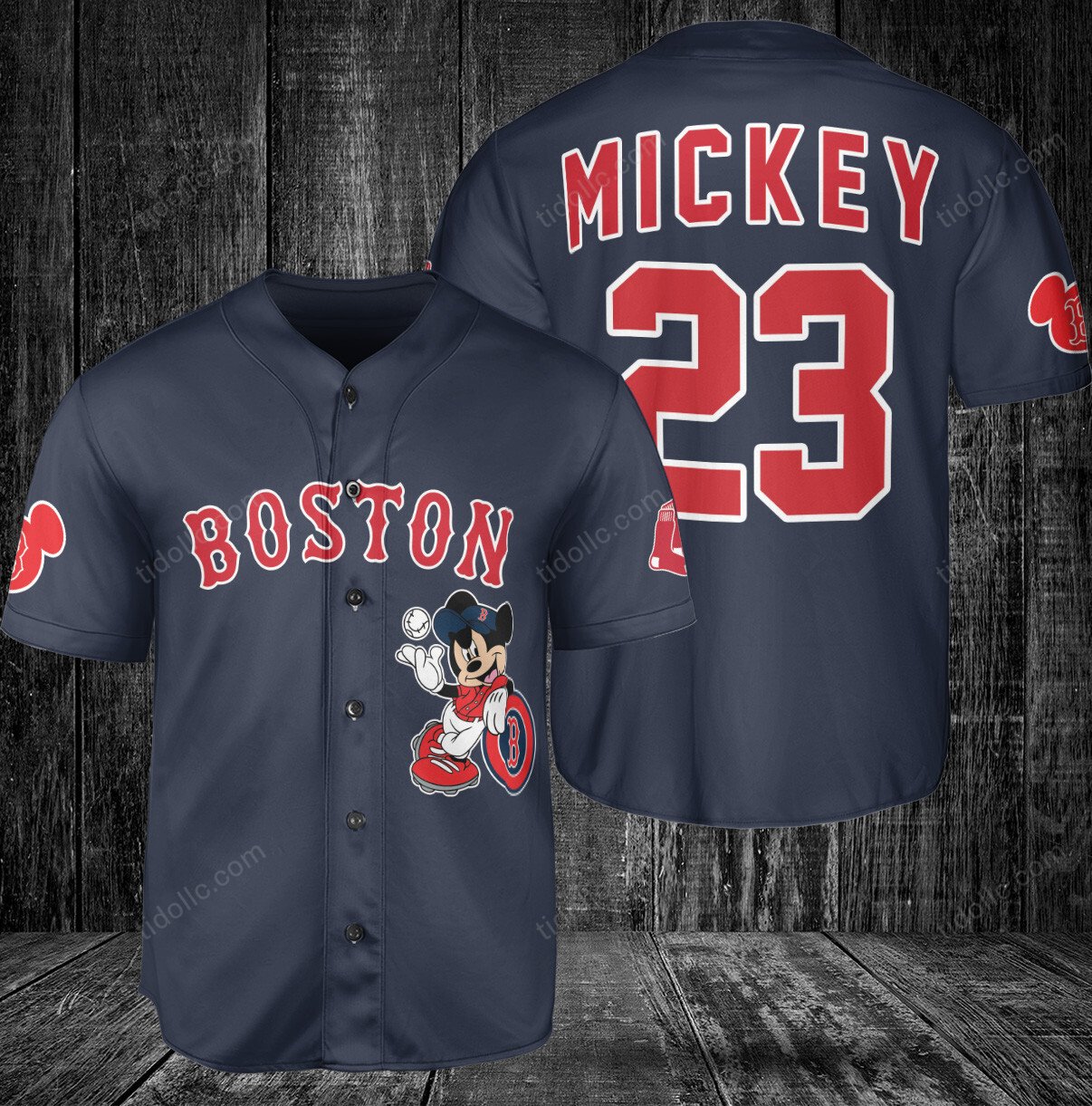 Custom Red Sox Jersey Thrilling Mickey Red Sox Gift - Personalized