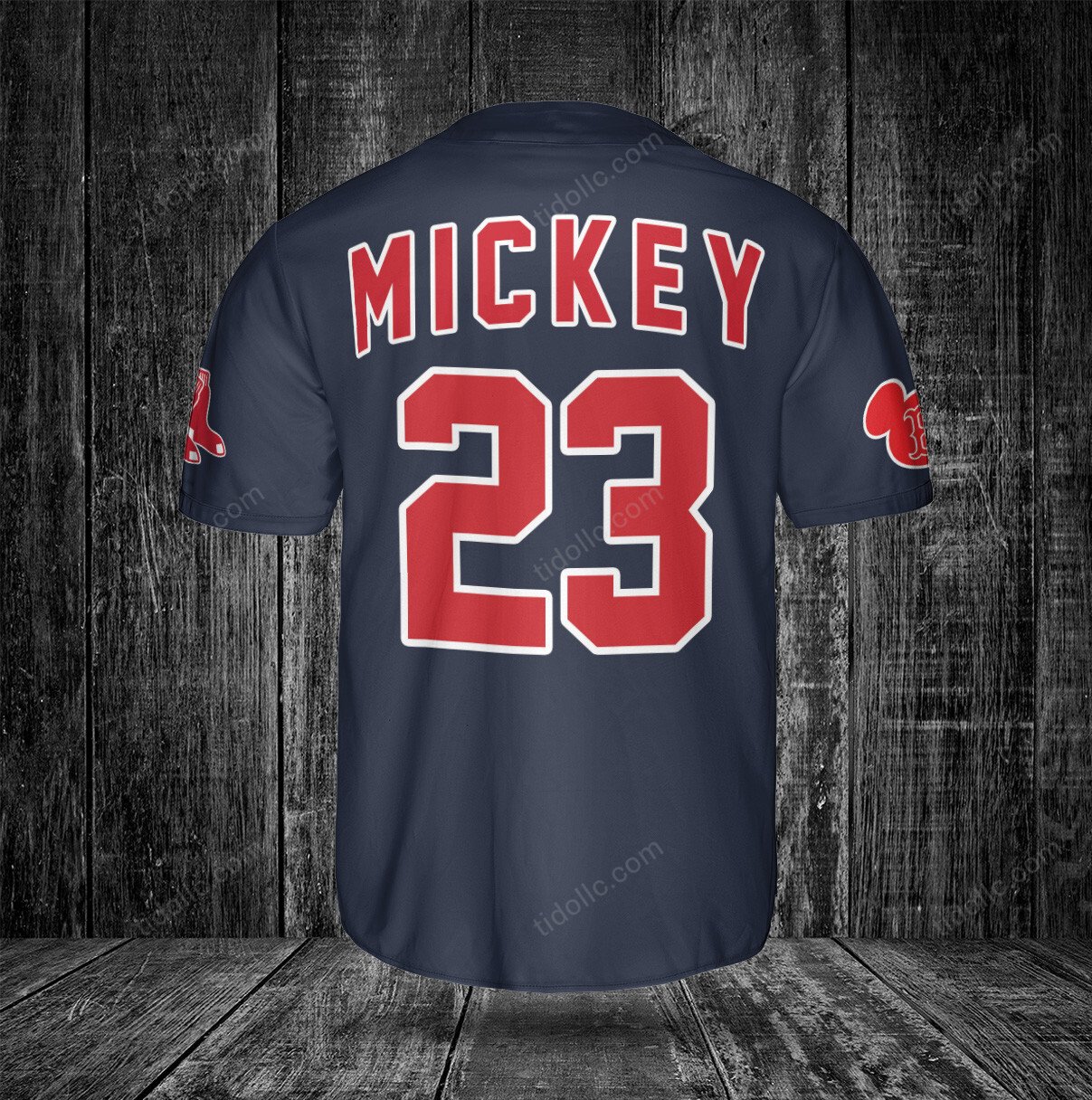 Custom Red Sox Jersey Thrilling Mickey Red Sox Gift - Personalized