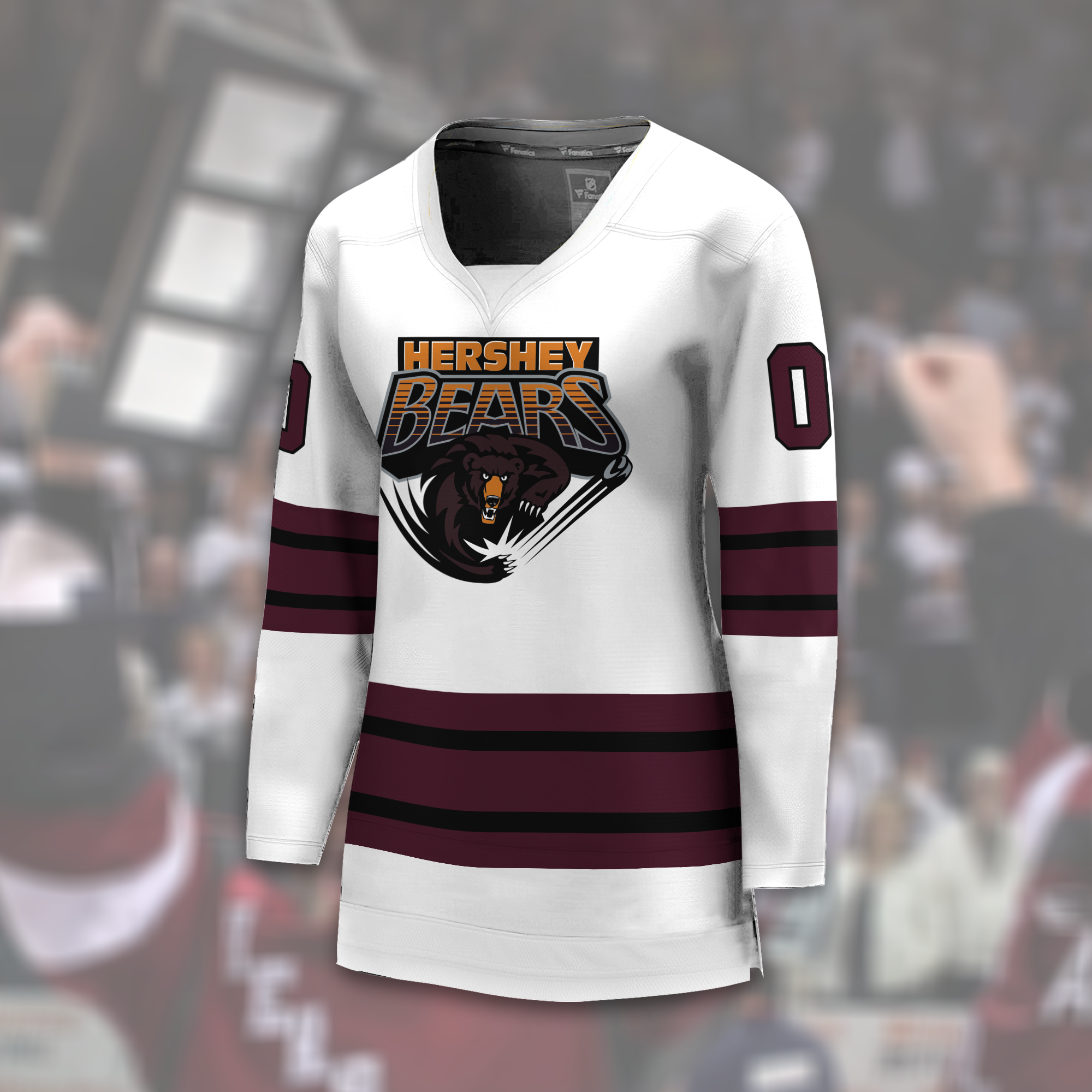 Hershey Bears Customized Number Kit for 1998-1999 Away Jersey