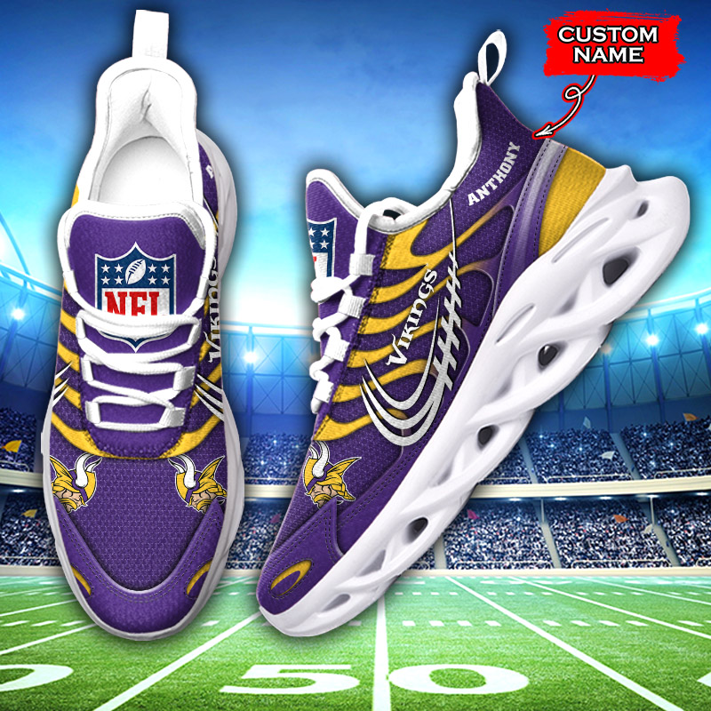 NFL Minnesota Vikings Purple Edition Max Soul Shoes Gift For Fans Sport