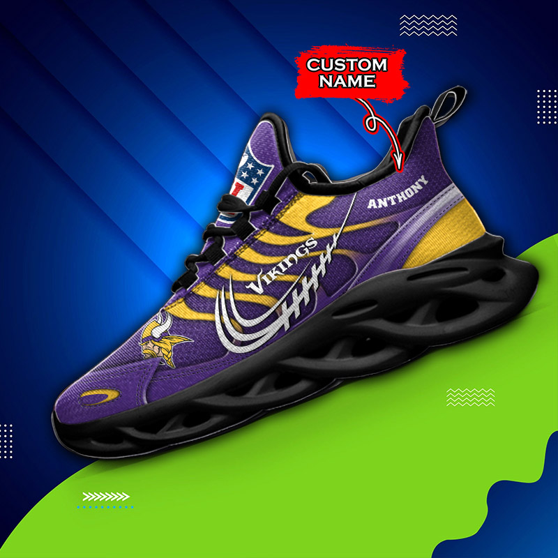 NFL Minnesota Vikings Purple Edition Max Soul Shoes Gift For Fans Sport