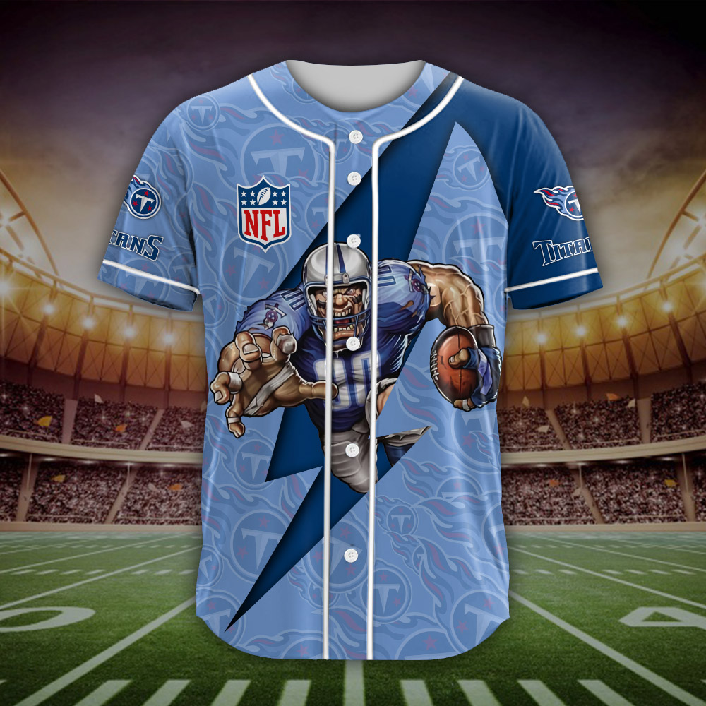 Tennessee Titans Personalized NFL Swoosh American Baseball Jersey