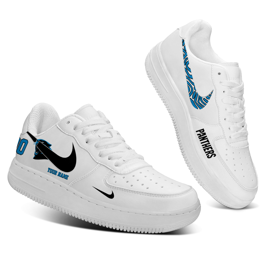 Carolina Panthers CUSTOM Nike Air Force Shoes -  Worldwide  Shipping