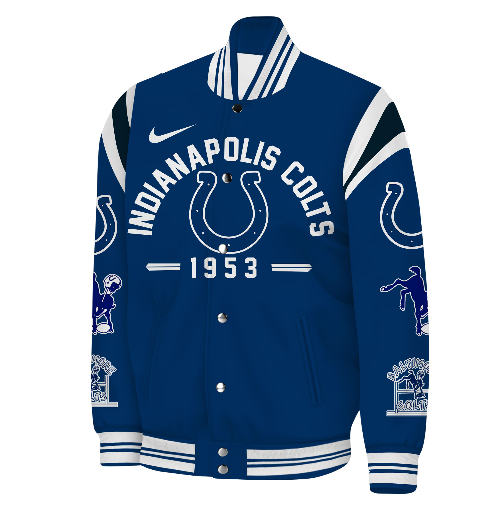 NFL Jackets 3D Fullprint Indianapolis Colts Bomber Jacket For Men