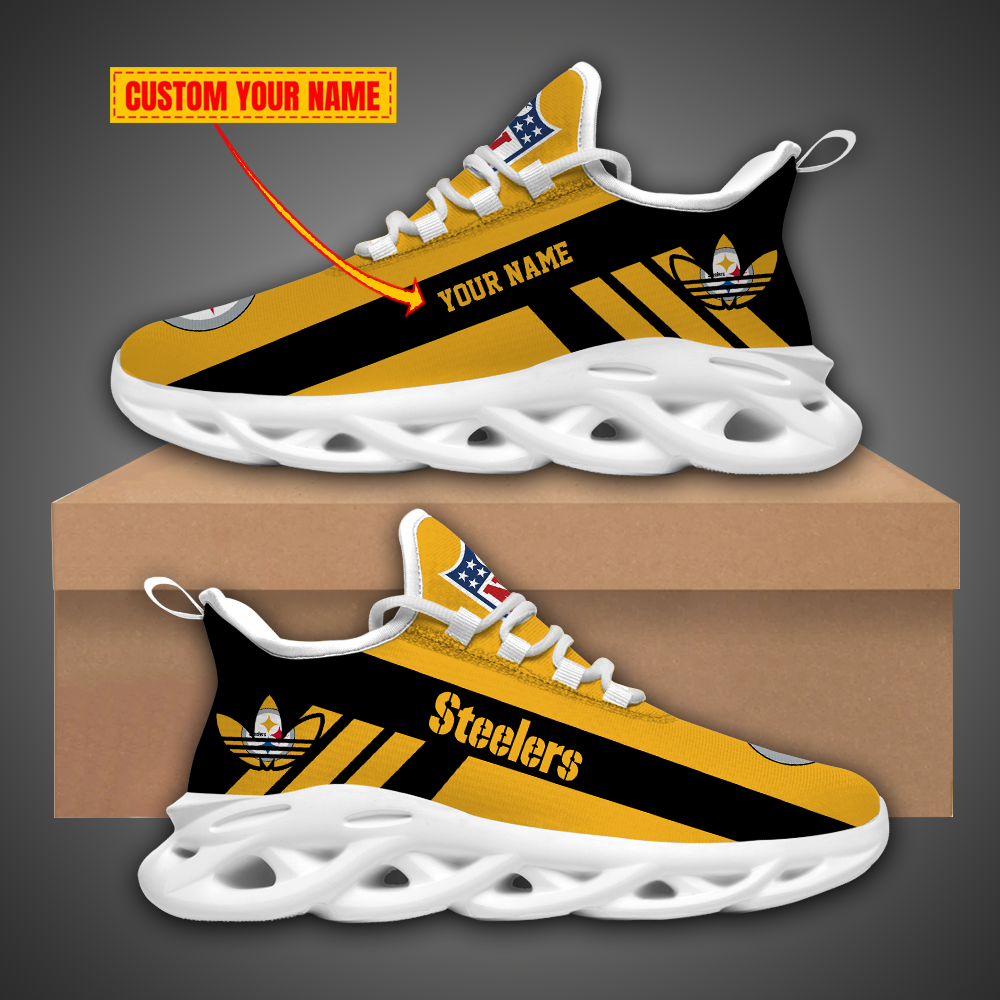 Pittsburgh Steelers Personalized Name NFL Ultra Sneakers Max Soul Shoes -  Freedomdesign