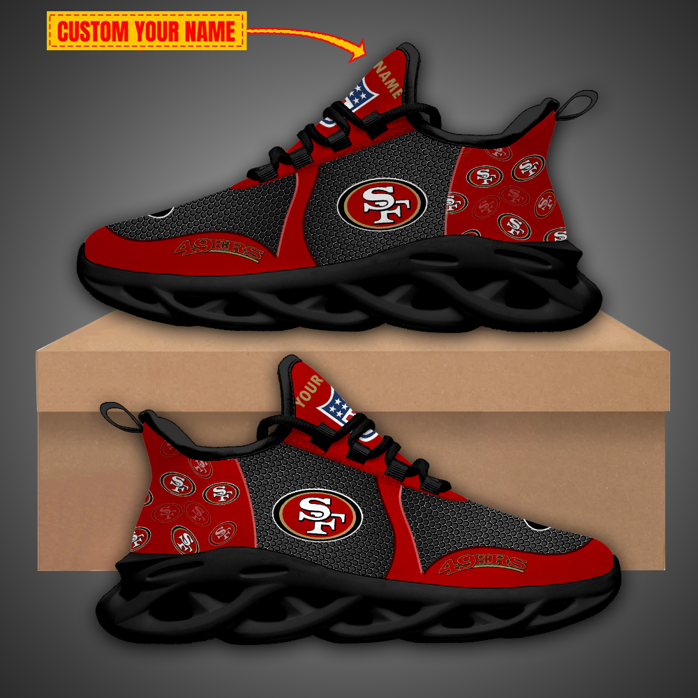 San Francisco 49ers NFL Clunky Max Soul Shoes Custom Name Unique Gift For  Real Fans