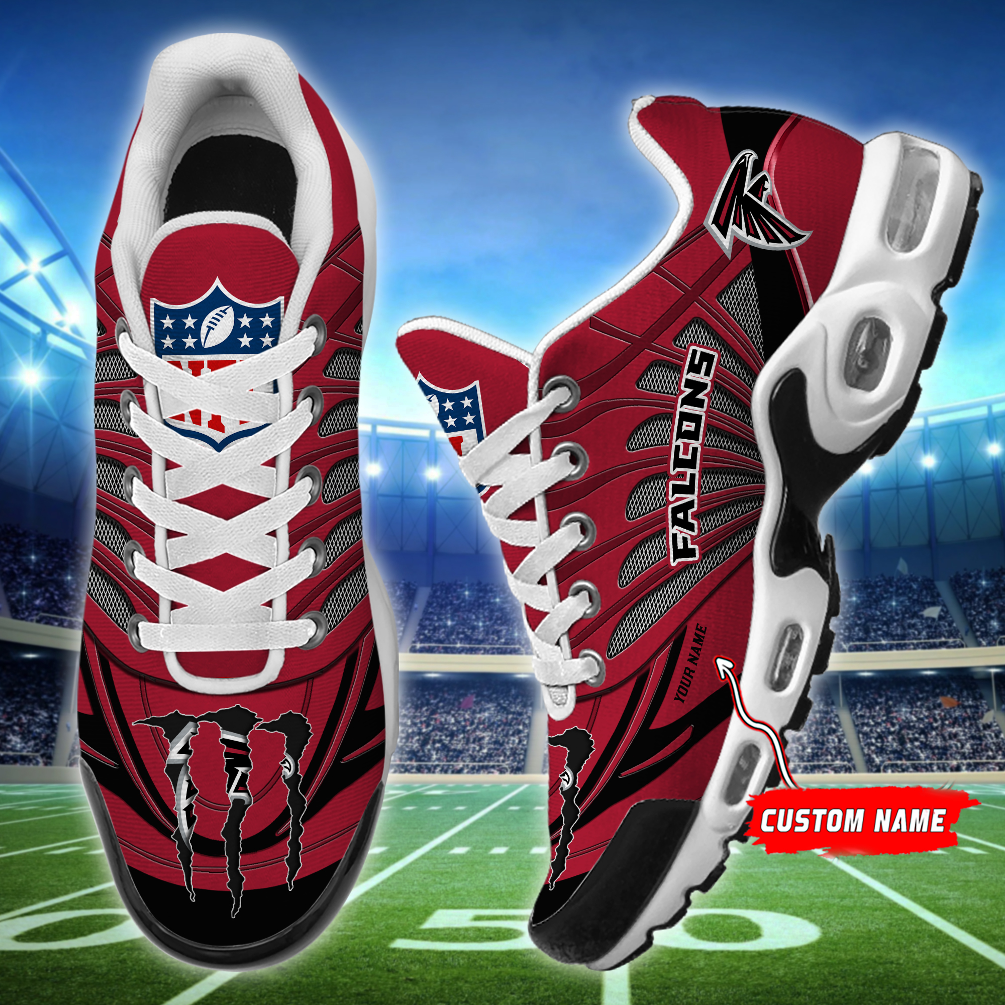 Atlanta Falcons Personalized Name Clunky Sneakers Special Gifts