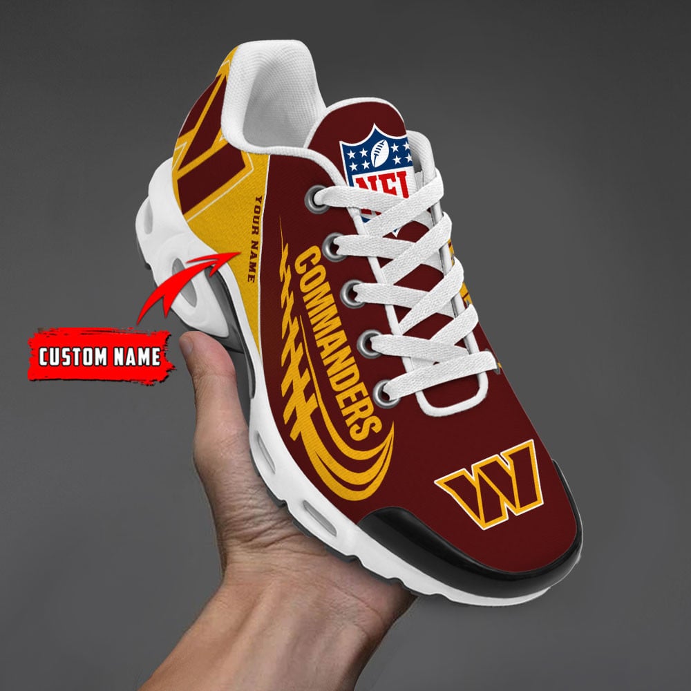 Washington Commanders NFL Custom Name And Number Skull