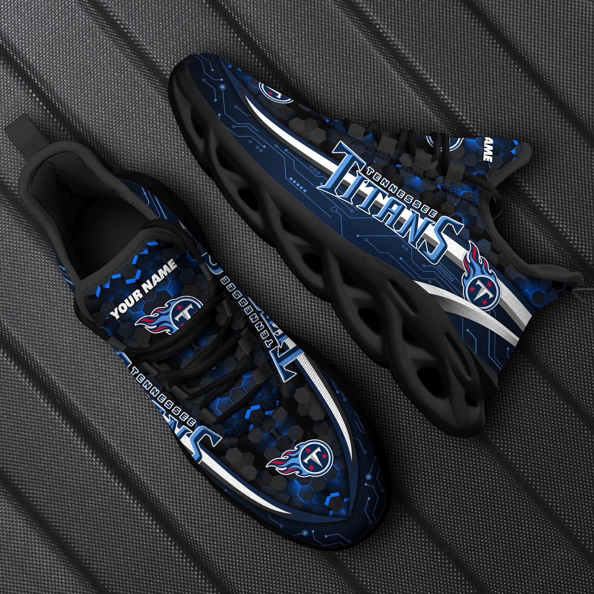 Tennessee Titans Custom MQ Sneakers - Reallgraphics