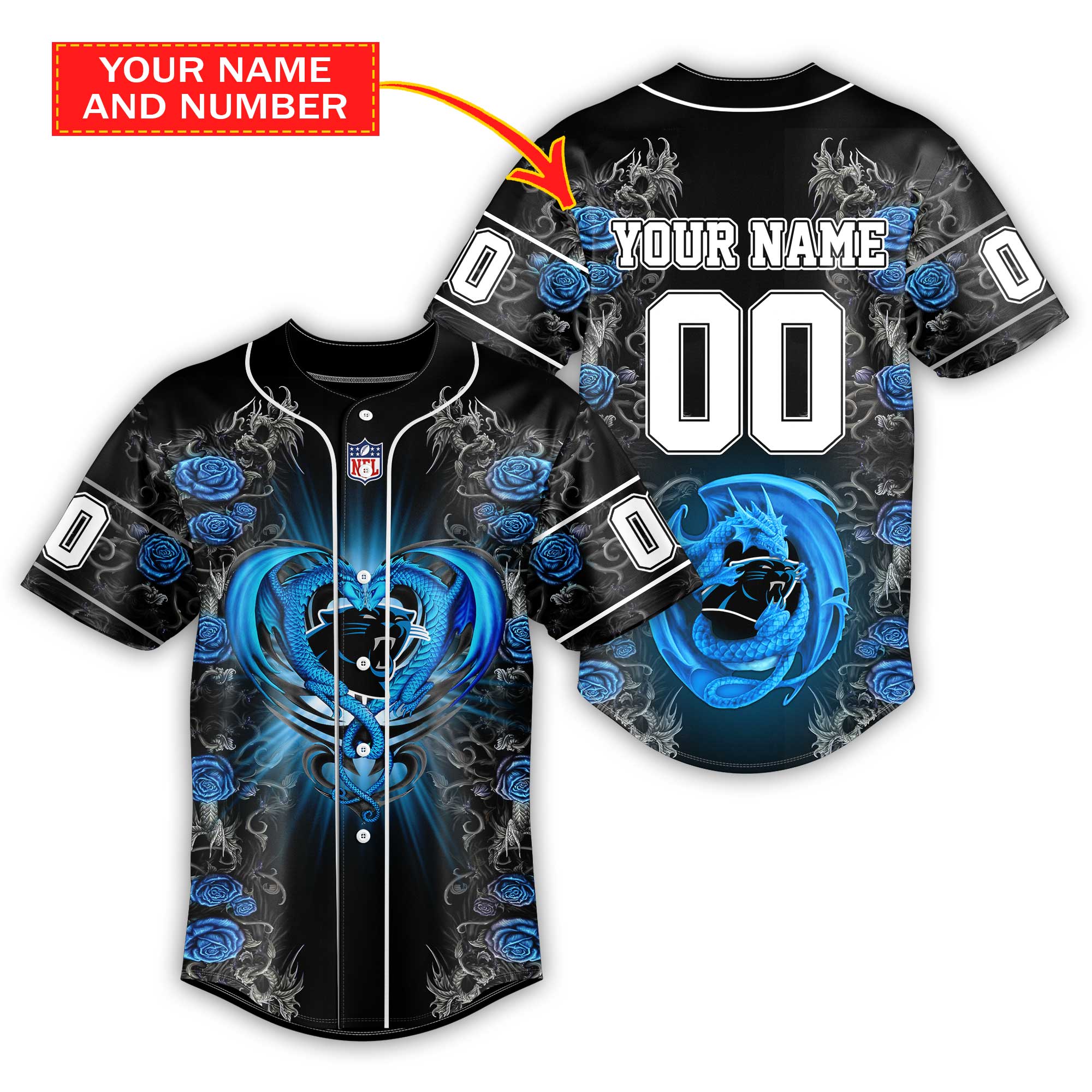 Custom Carolina Panthers Jersey Blue - Ingenious Gifts Your Whole