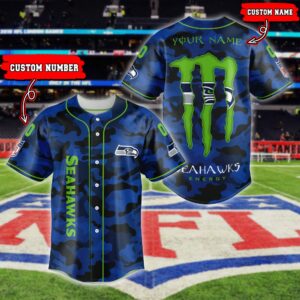 Seattle seahawks Damn Right NFL Jersey Shirt Skull Custom Number