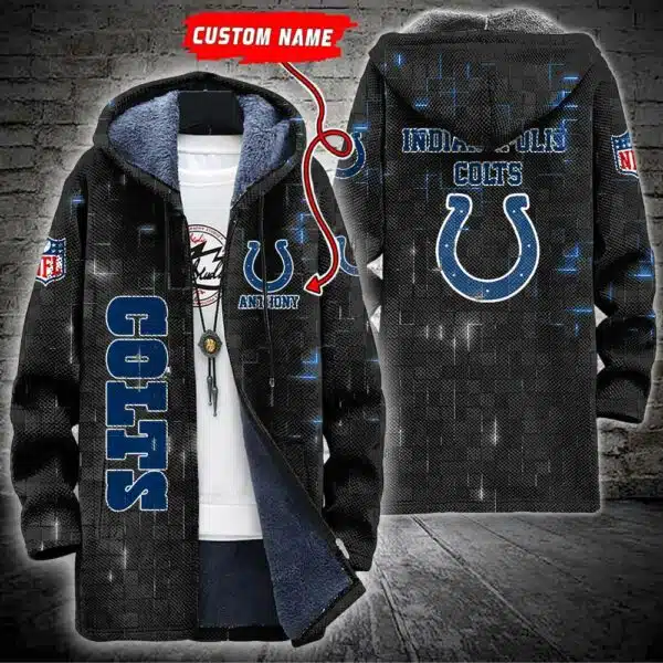 Christian Indianapolis Colts Blue Fleece Full-Zip Hoodie