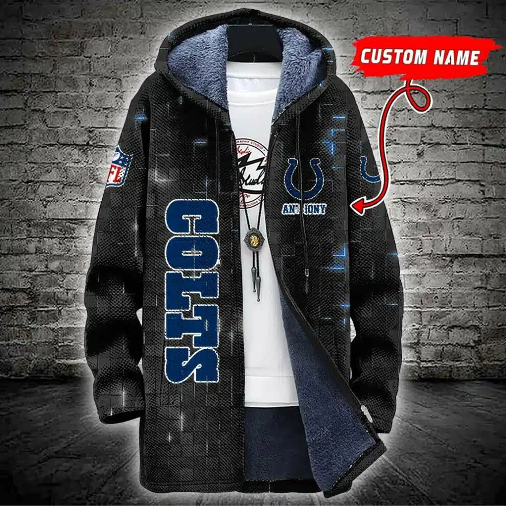 Indianapolis Colts Logo Go Colts Military 3D Hoodie All Over