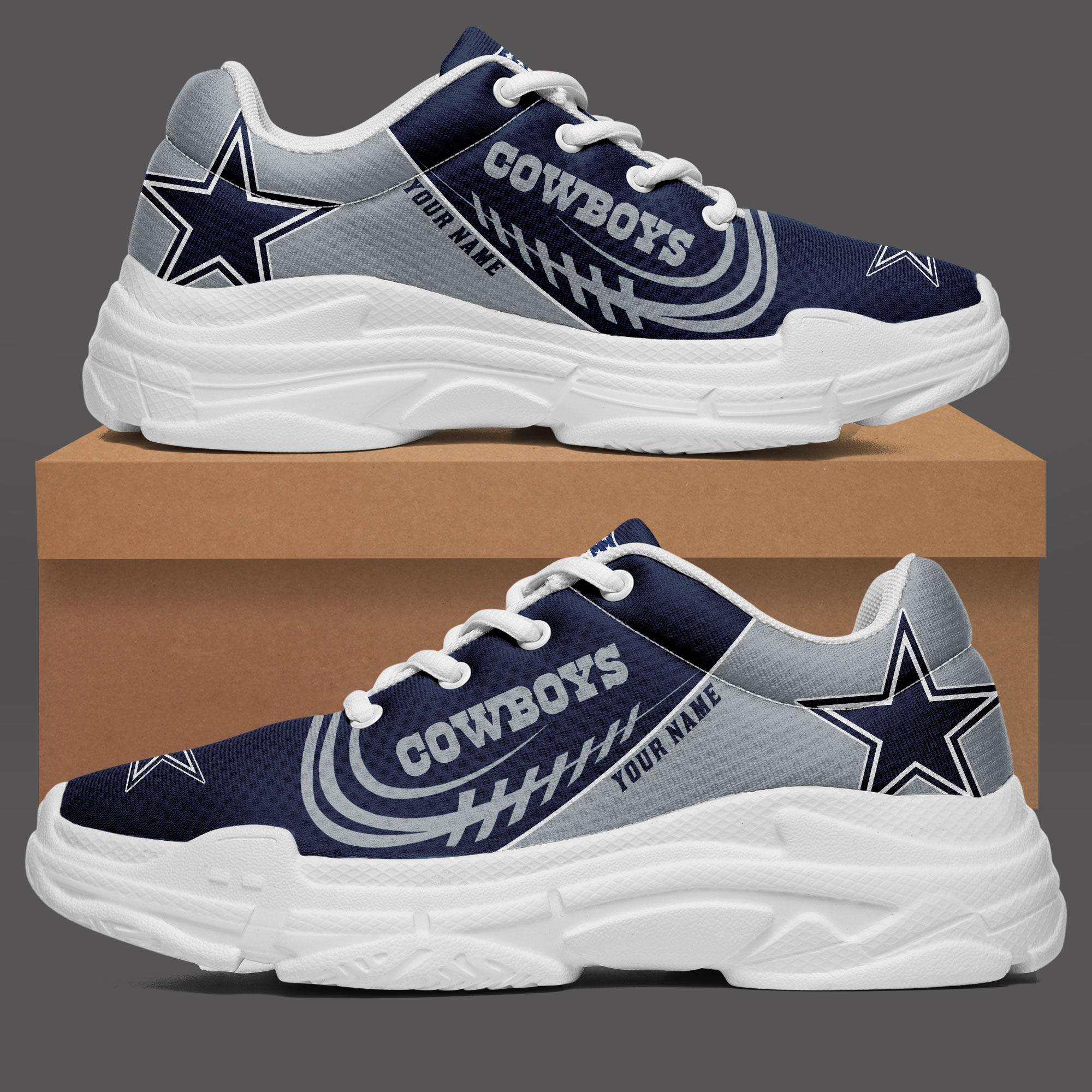 Personalized Dallas Cowboys Shoes, Custom Dallas Cowboys Max Soul Shoes  Best Gift Ever, NFL Dallas Cowboys Chunky Sneakers Print Full - Dallas  Cowboys Home