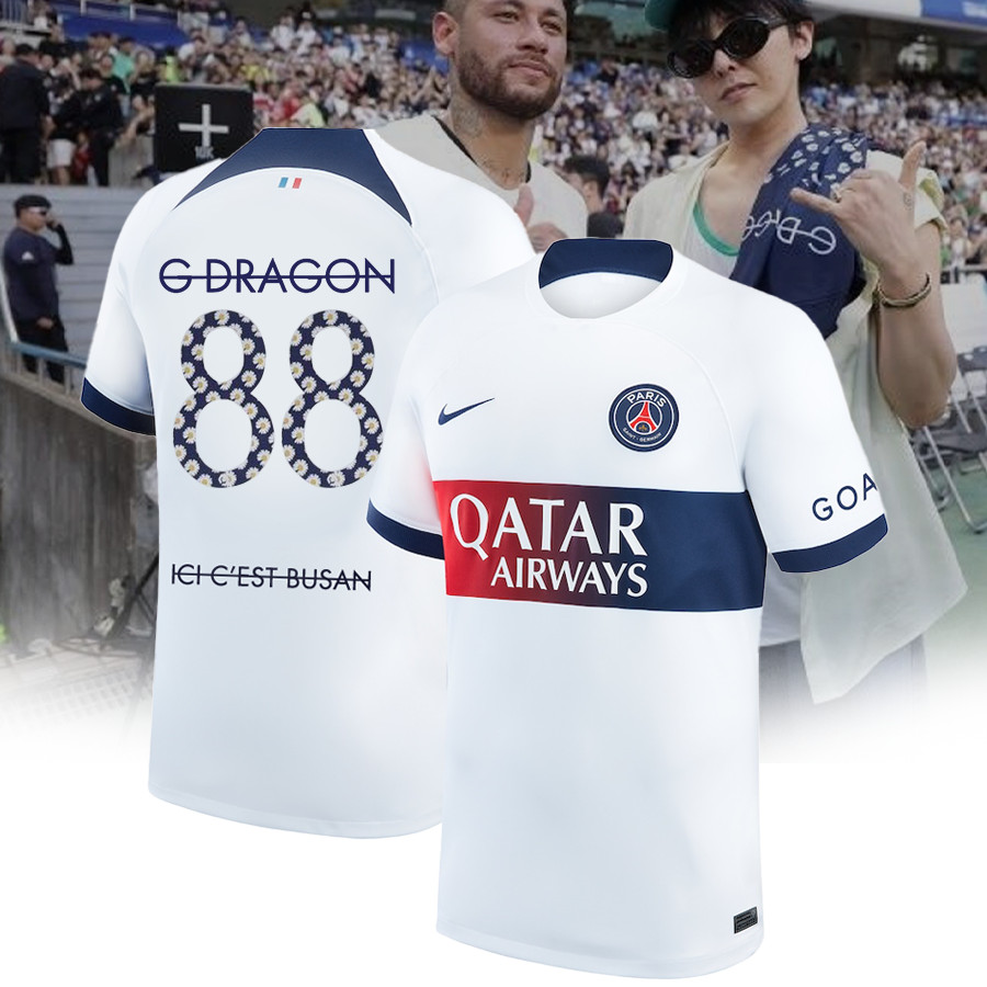 G-Dragon x Neymar, PSG – Peaceminusone Unisex Jersey + Cap 