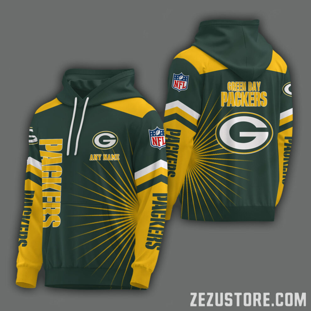 Green Bay Packers Ver 01 Personalized 3D Mask Hoodie - USALast