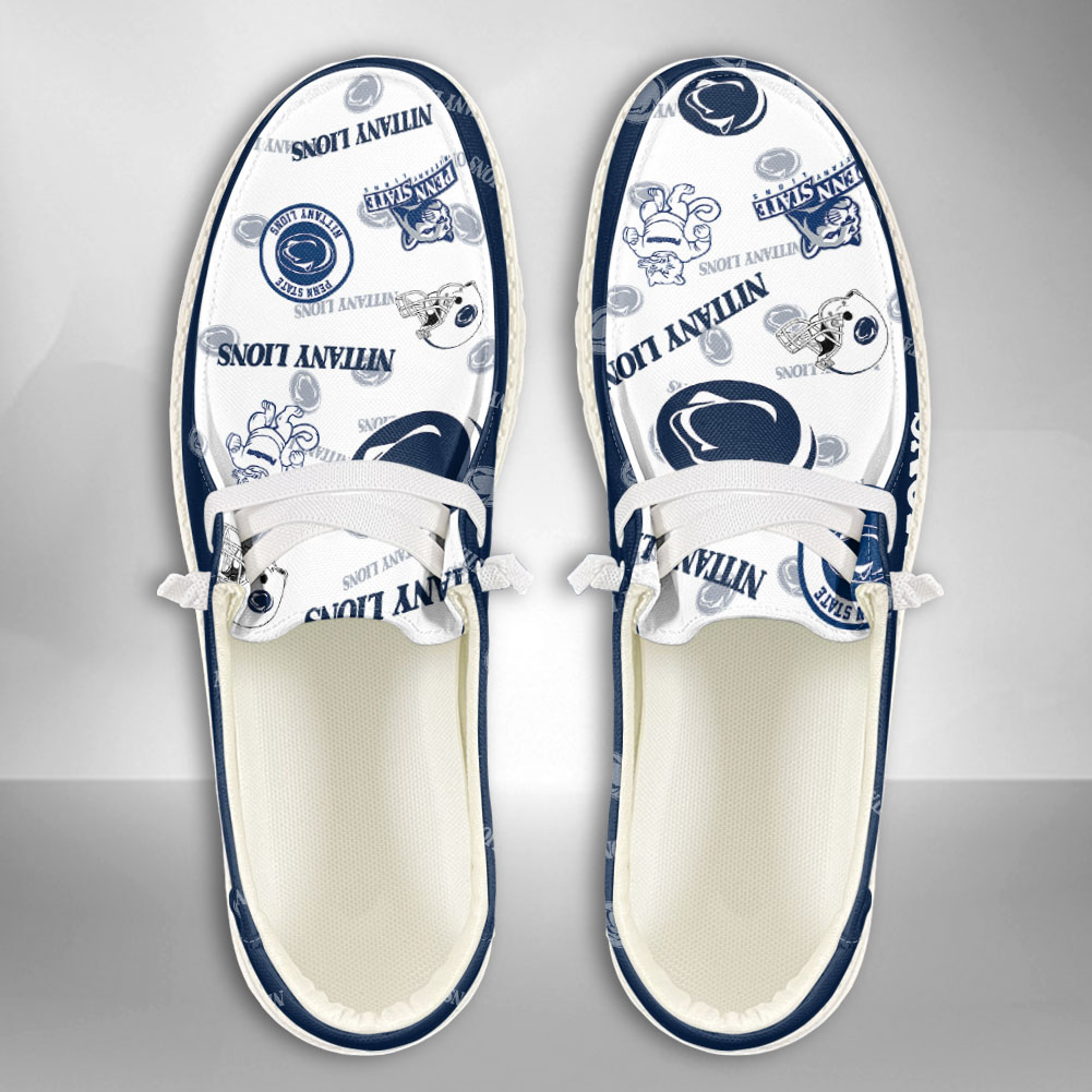 Penn State Nittany Lions-NCAA Custom Name Hey Dude H69 Shoes ...