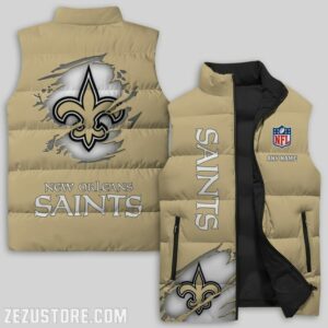 New Orleans Saints CUSTOM Puffer Down Jacket -  Worldwide  Shipping