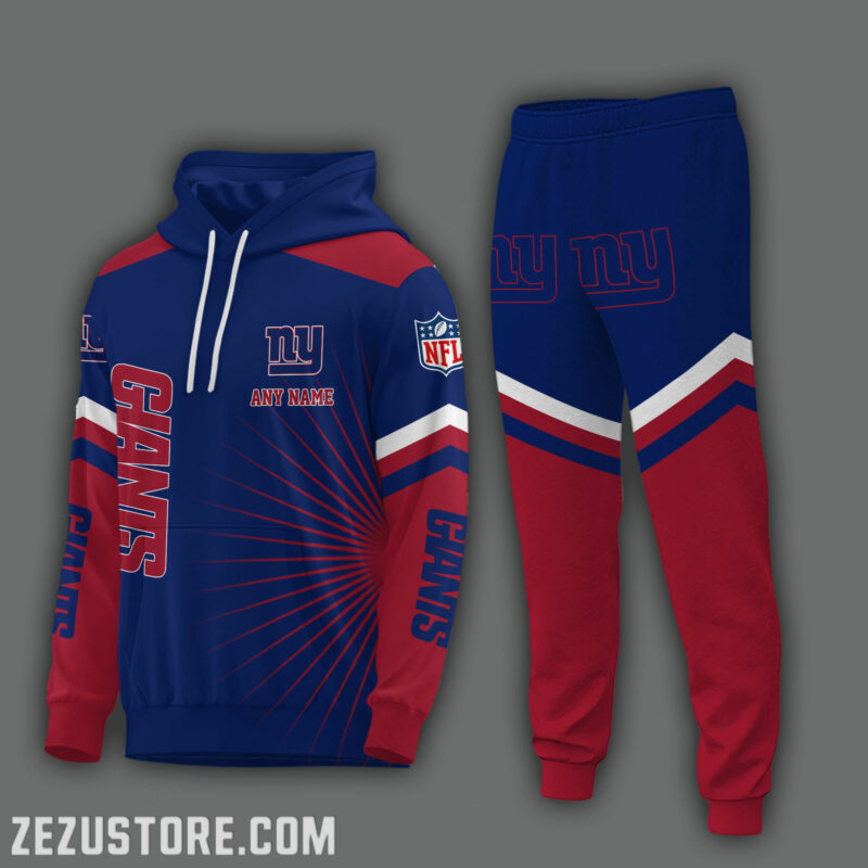 New York Giants NFL Super Bowl Custom Name Zip Hoodie 3D All Over Print