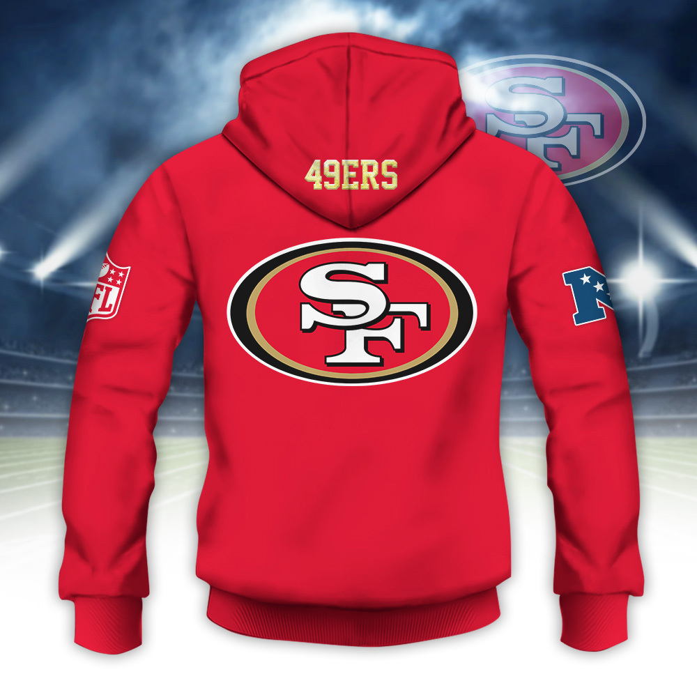 NFL San Francisco 49ers OVO Owl Scarlet Pullover Essentials Hoodie - Masteez