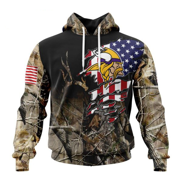 Minnesota Vikings NFL Personalized Your Name Fishing Camo Hoodie 3D All  Over Print