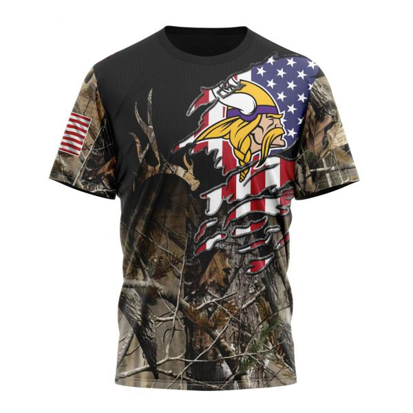 NFL Minnesota Vikings Camo hunting 3d shirt, hoodie • Kybershop