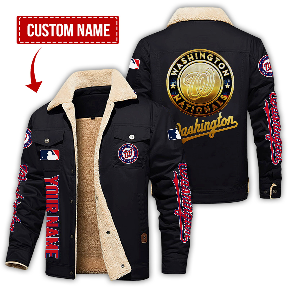 Washington Nationals Playoff Sweatshirt - William Jacket